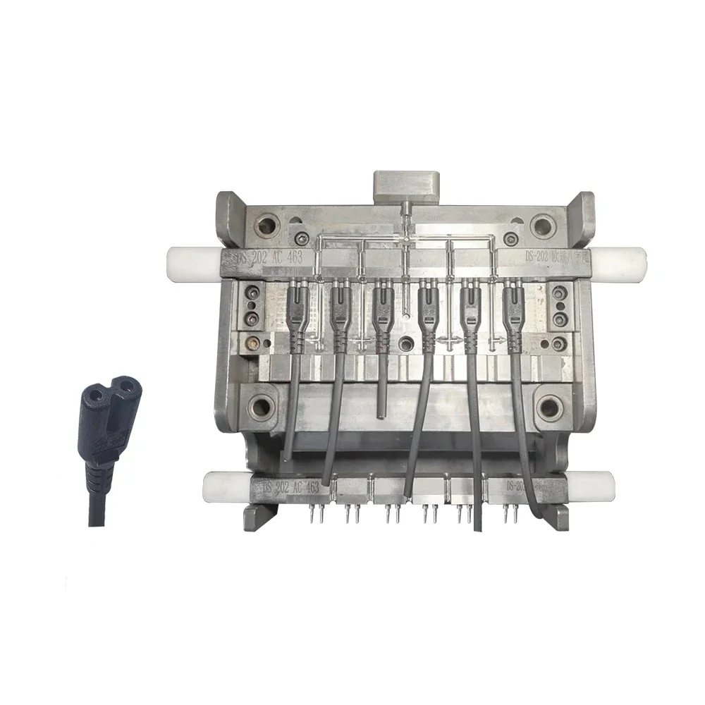 Figure 8 Power cable 2 pin end plug mold manufacturer 2 fork AC power cord plug mold manufacturer