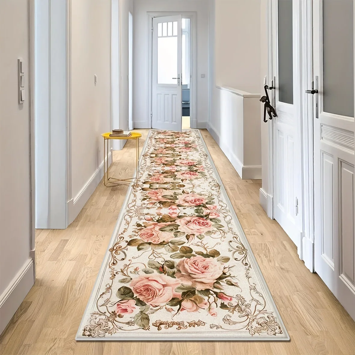 Vintage Persian Runner Rug Traditional Luxury Floral Carpet For Hallway Living Room Kitchen Stairs Entrance Long Floor Mat