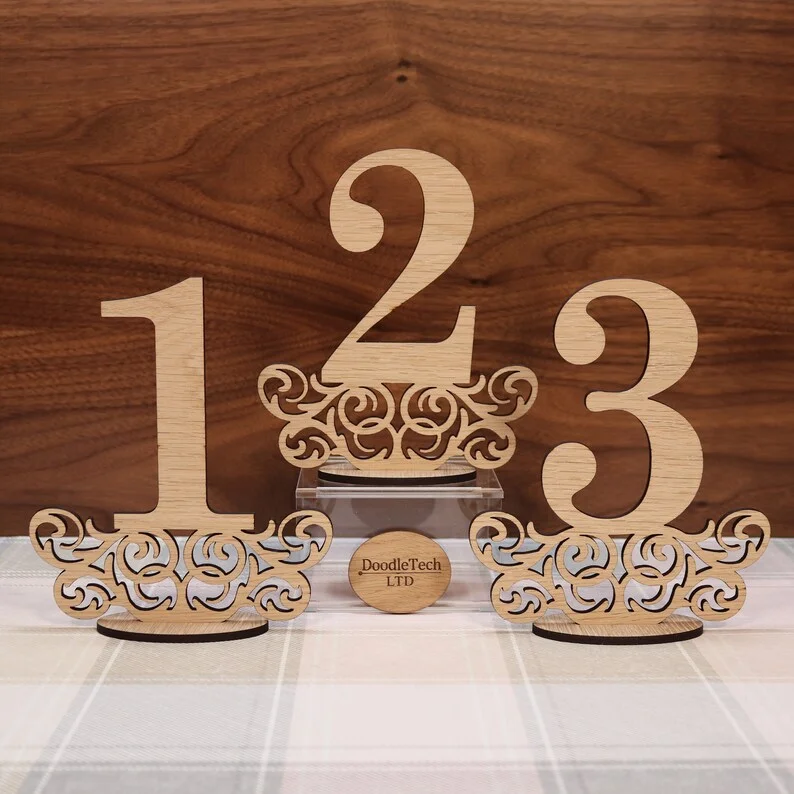 Table Numbers.Wedding Table Numbers. Hexagon table numbers.table numbers