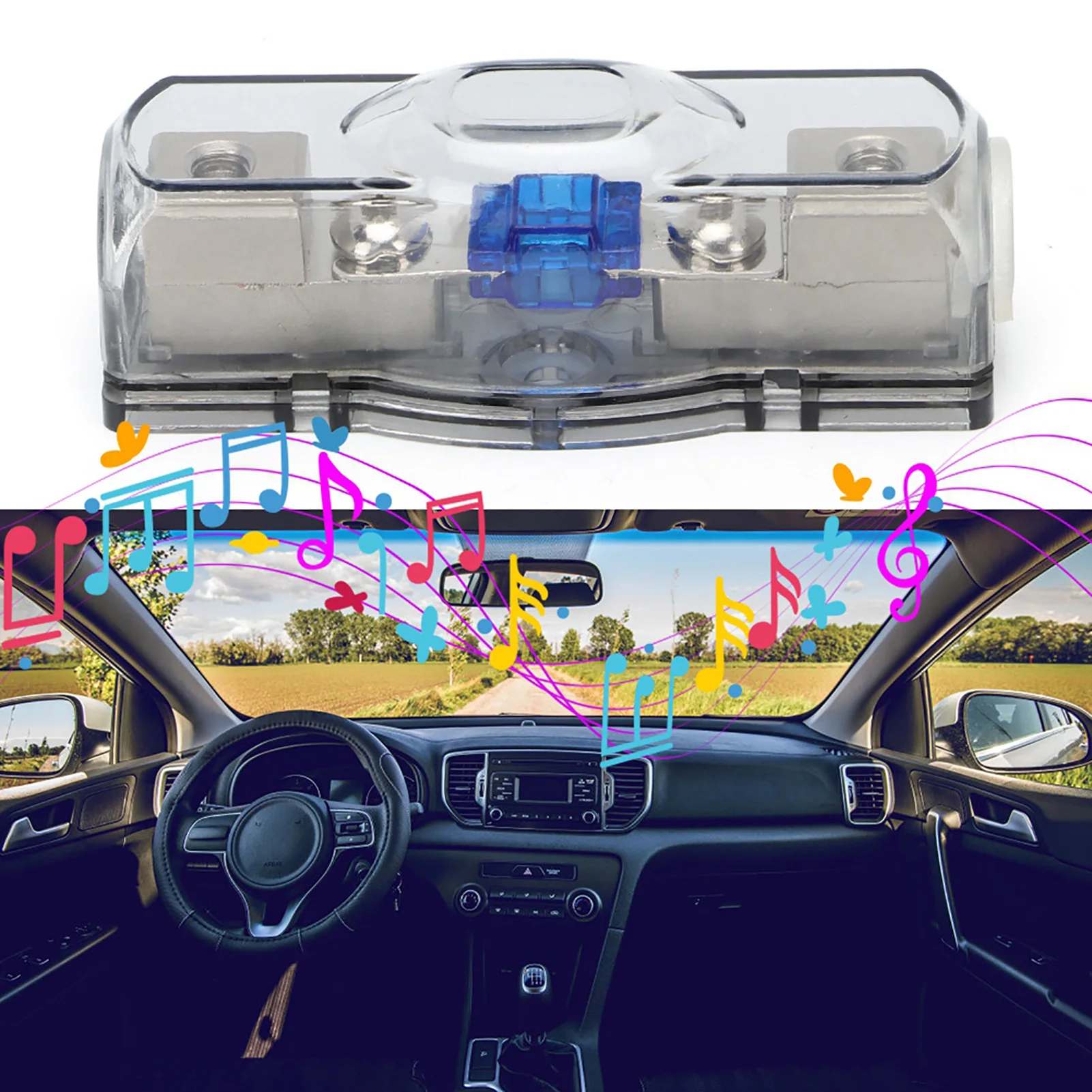 Car Audio Mini ANL Fusível Caixa Titular Fusíveis Base RV Modificação