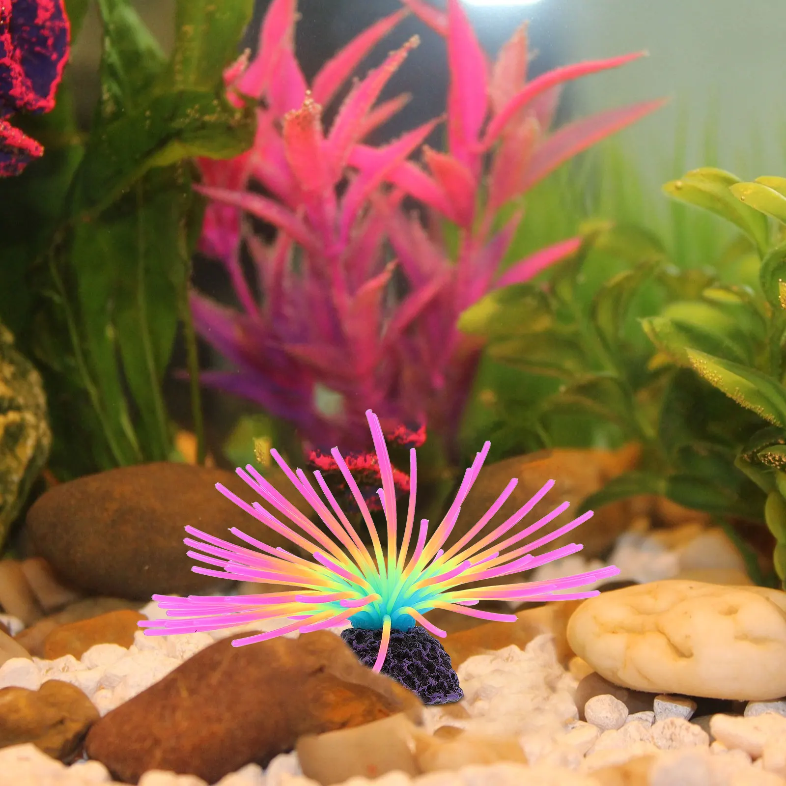 

1Pcs Simulated Sea Urchin Ball Fish Tank Decoration Silicone Sculpture Aquarium Landscaping Ornament Realistic Craft Tabletop