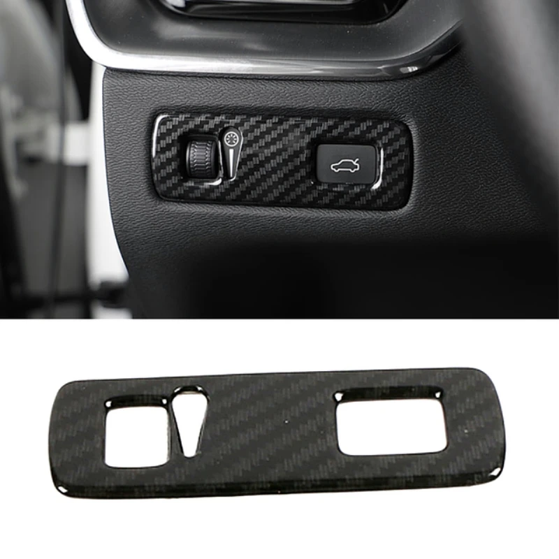 Voor Volvo XC40 2019 2020 2021 2022 Koolstofvezel Auto Accessoires Venster Swtich Cover Versnellingspook Panel Cover Luchtuitlaat Cover Lhd