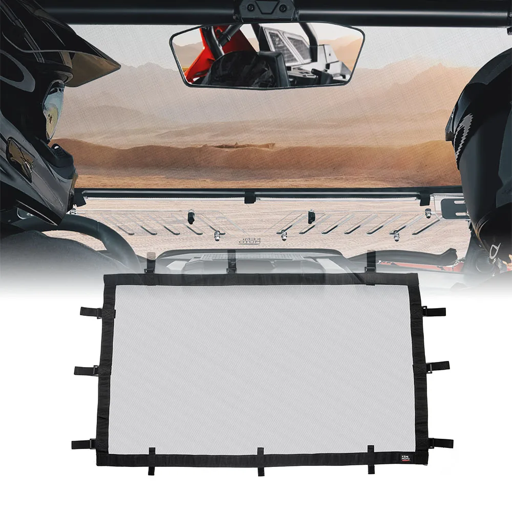 

RZR PRO Front Windshield Compatible with Polaris RZR Turbo R / 4 PRO XP / 4 2020-2023 Front Windscreen UTV Half Mesh Block