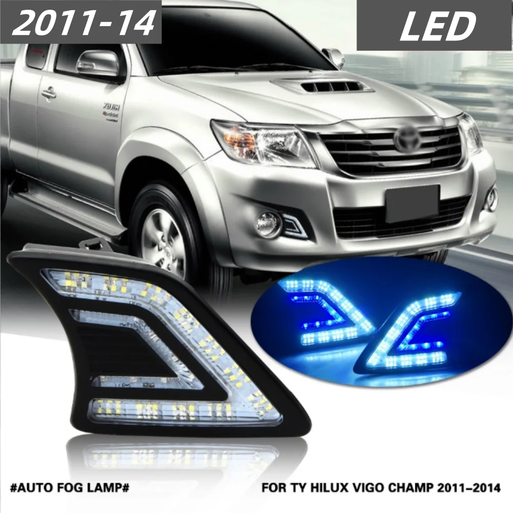

LED Front bumper grille fog light For Toyota vigo 2011-2014