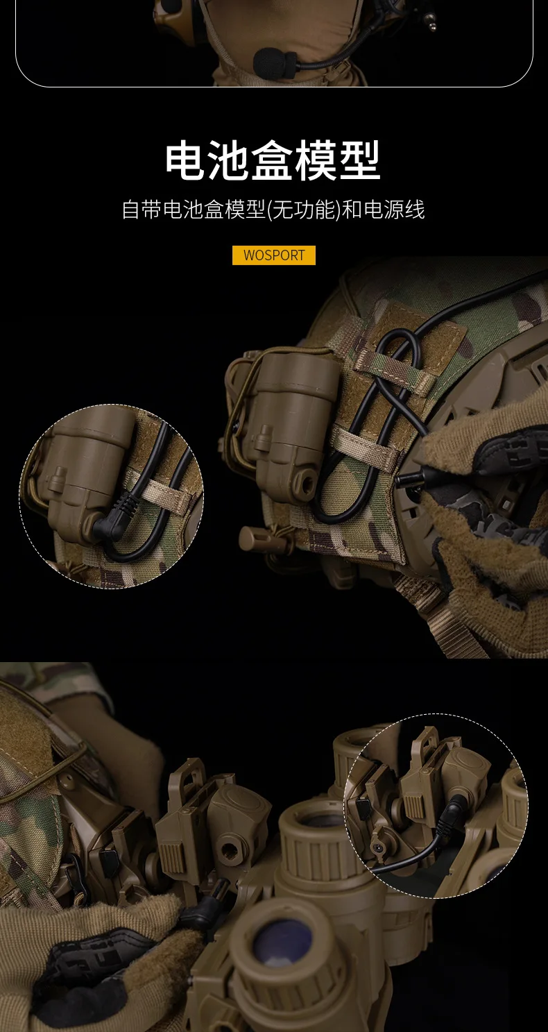 Taktisches Zubehör GPNVG18 Nachtsichtbrille NVG-Modell mit L4G69 / L4G24 Helmhalterung Adapterhalter Keine Funktion – Detail 6