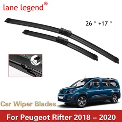 Lane Legend-limpiaparabrisas delantero LHD para Peugeot Rifter 2018-2020, parabrisas, ventana delantera, 26 