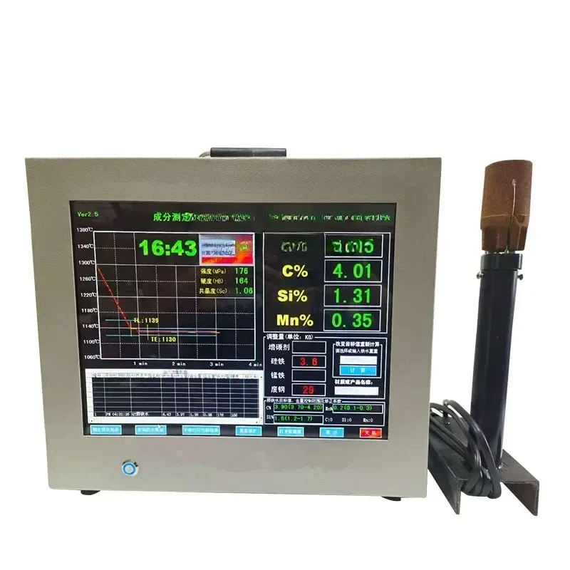 

quick analyzer molten carbon and silicon analyzer molten analysis quality management instrument in front of the furnace