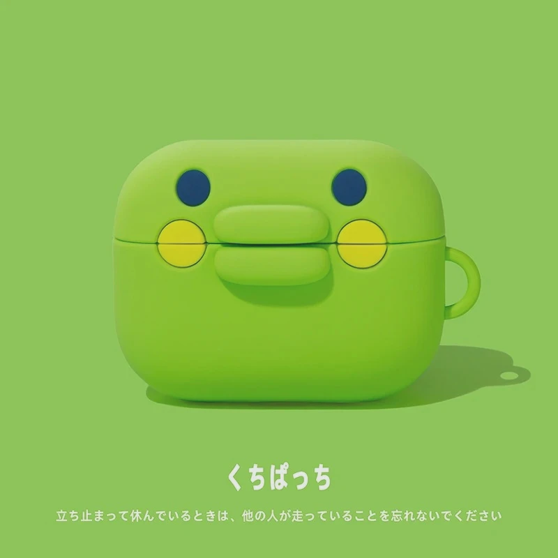 

Kawai Cartoon Cover for Apple AirPods 4 Earphone Case for Airpods Pro2 Pro 3 2 1 Protective Cover with Keychain ﻿Silicone soft