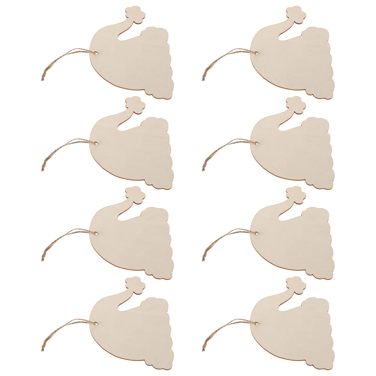 

20Pcs Santa Hat Wood Cutouts Unfinished Christmas Ornaments Blank Wood Tags Rustic Farmhouse Holiday Craft Decorations