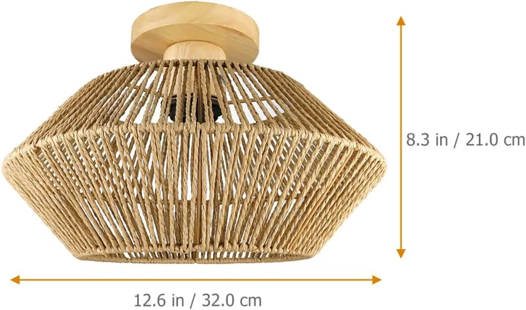 Rattan Pendant Light Natural Bamboo Ceiling Chandelier Hanging Lamp Handmade Rattan Fixture Weaving Home Living Room Decor