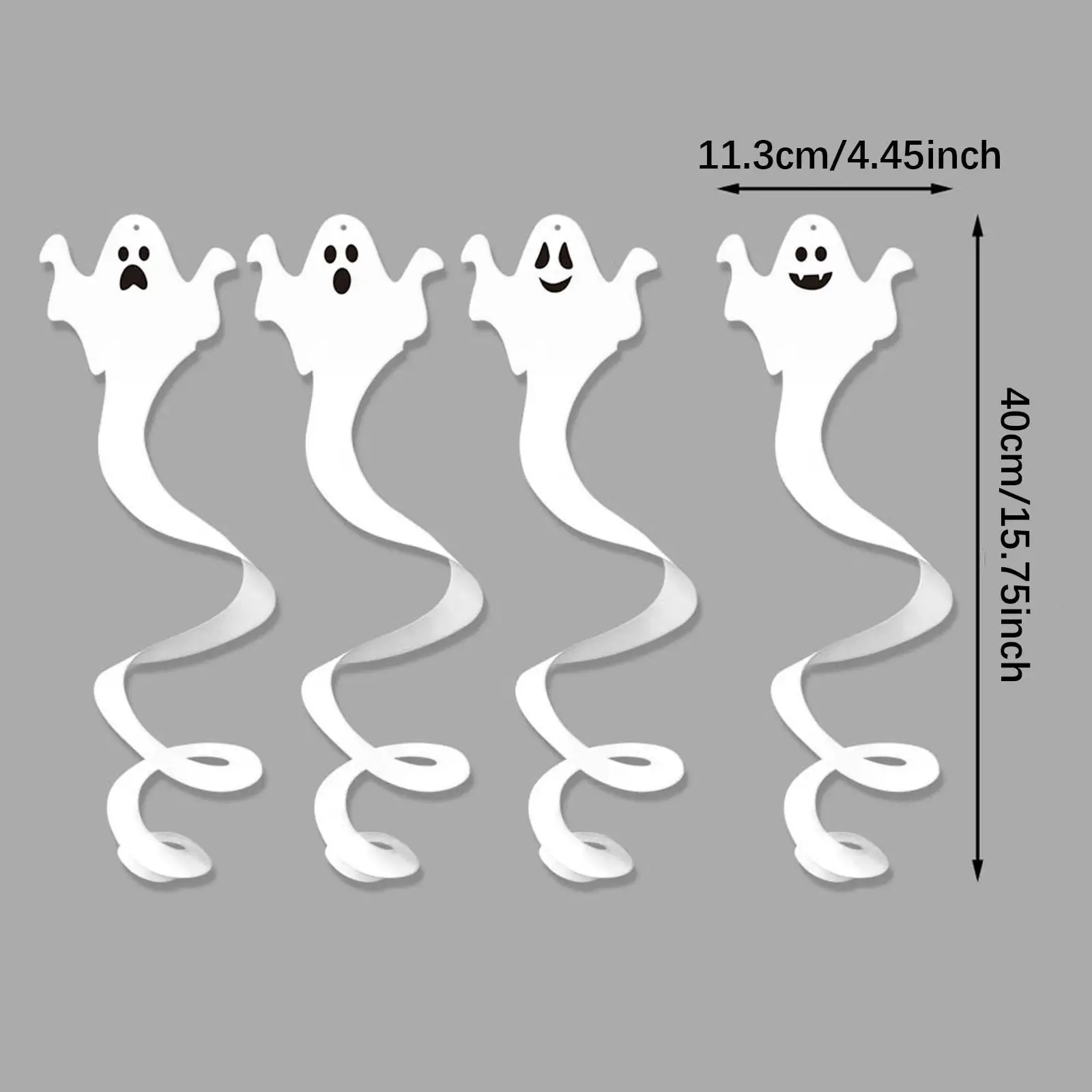 Halloween Ghost Hanging Decorations Paper Spectre Ornaments for Outdoor Yard Indoor Party Bedroom Theme