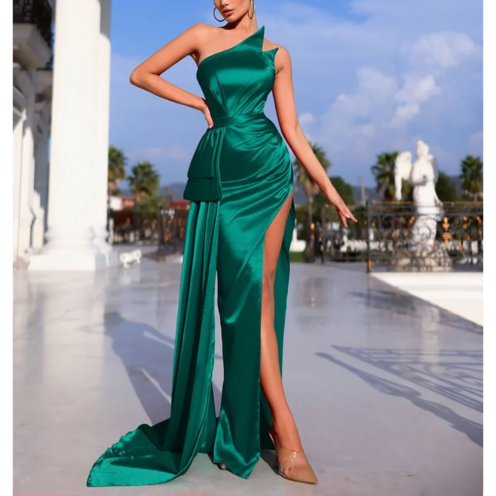 

Сексуальные платья для выпускного вечера без бретелек без рукавов с высоким боковым разрезом Вечерние платья русалки Индивидуальные размеры в наличии