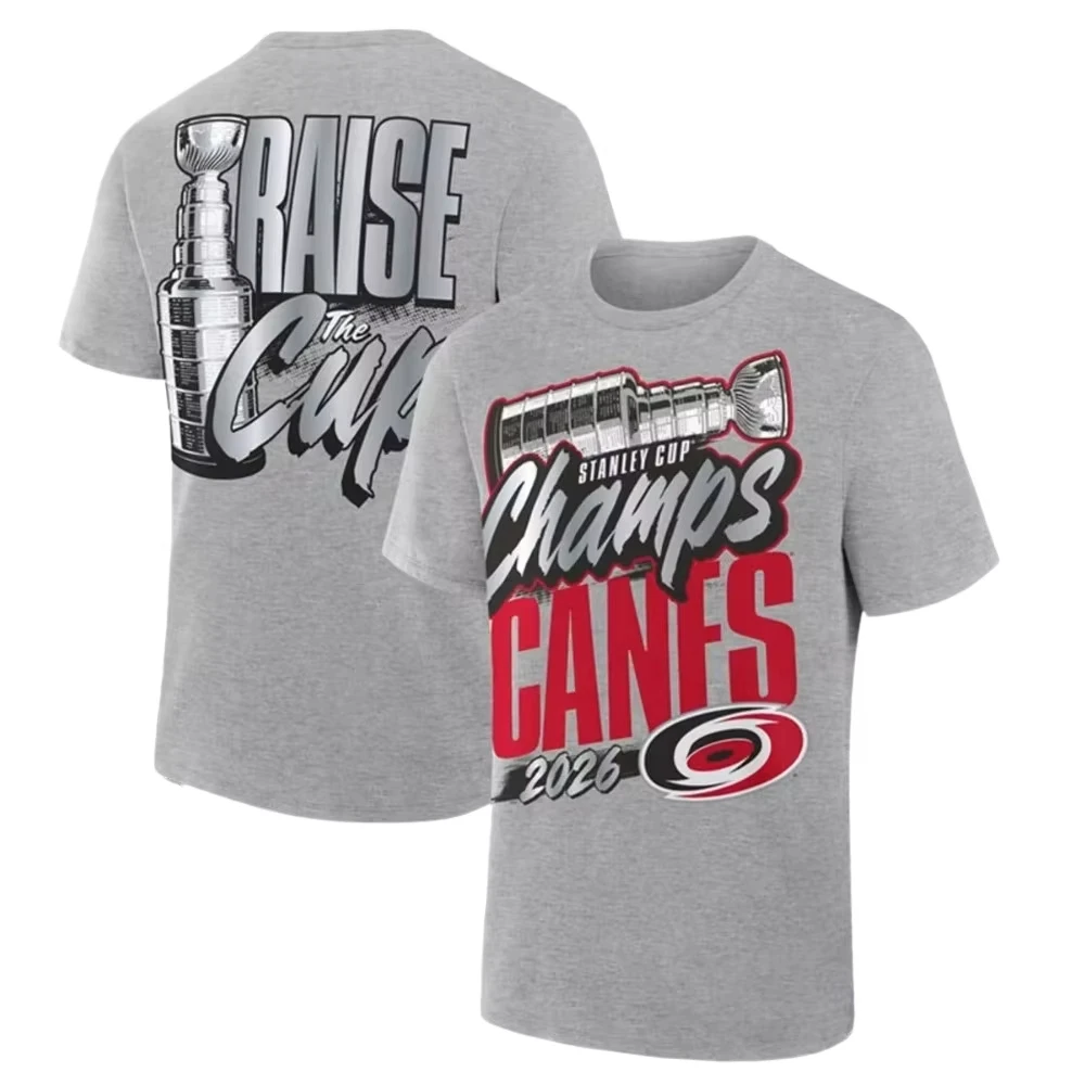 Carolina Hurricanes Champions 2026 New Commemorate Merch T Shirt 100%Cotton Unisex Men‘s Women's T-Shirt Y2k Popular Casual Tee