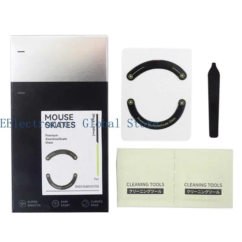 

462B 1 упаковка TALONGAMES стеклянные коньки для мыши, коврик для ног, наклейка для G403 G603 G703