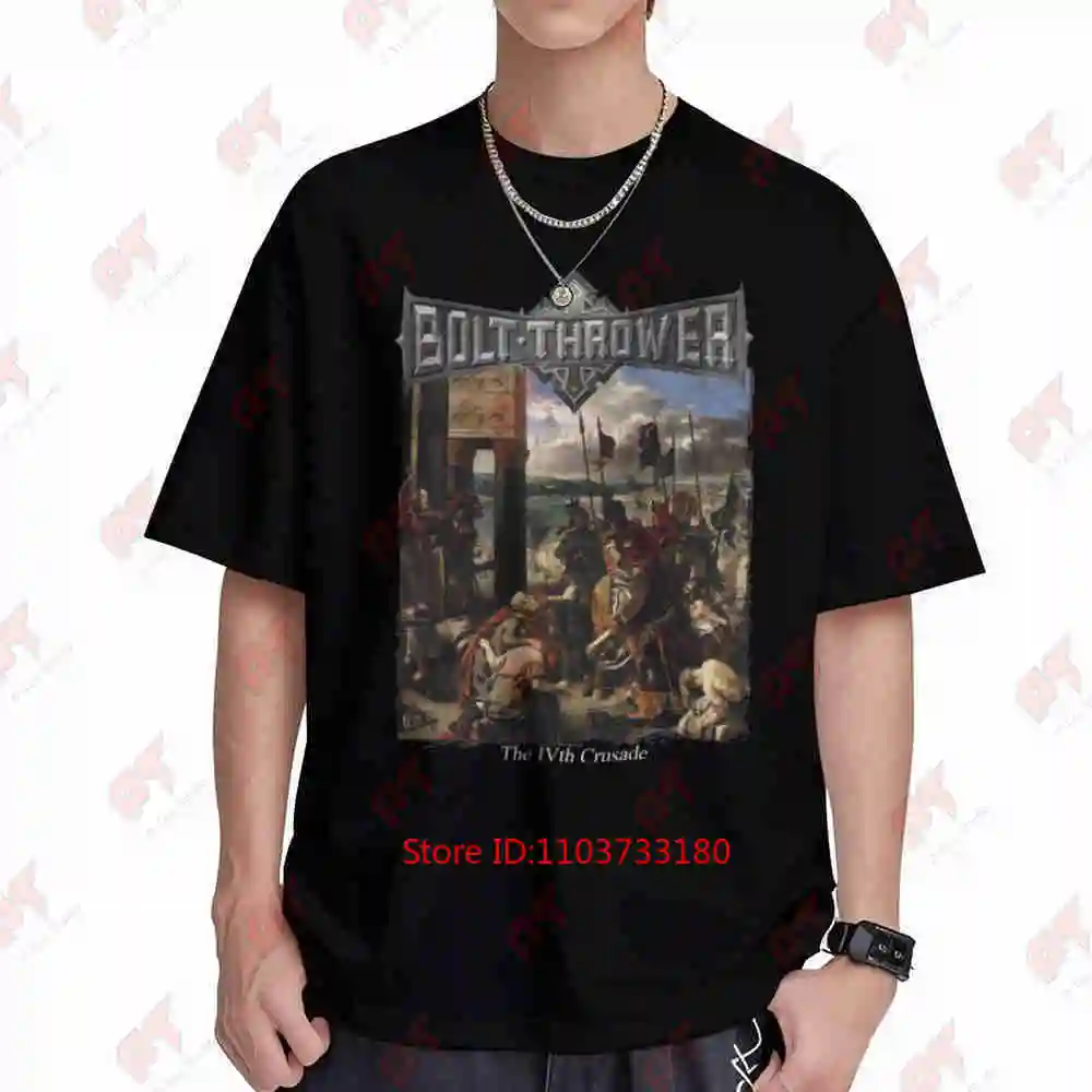 Bolt Thrower Crusade Medieval Warfare Heavy Metal Short Sleeve Tee 100% Cotton T-Shirt