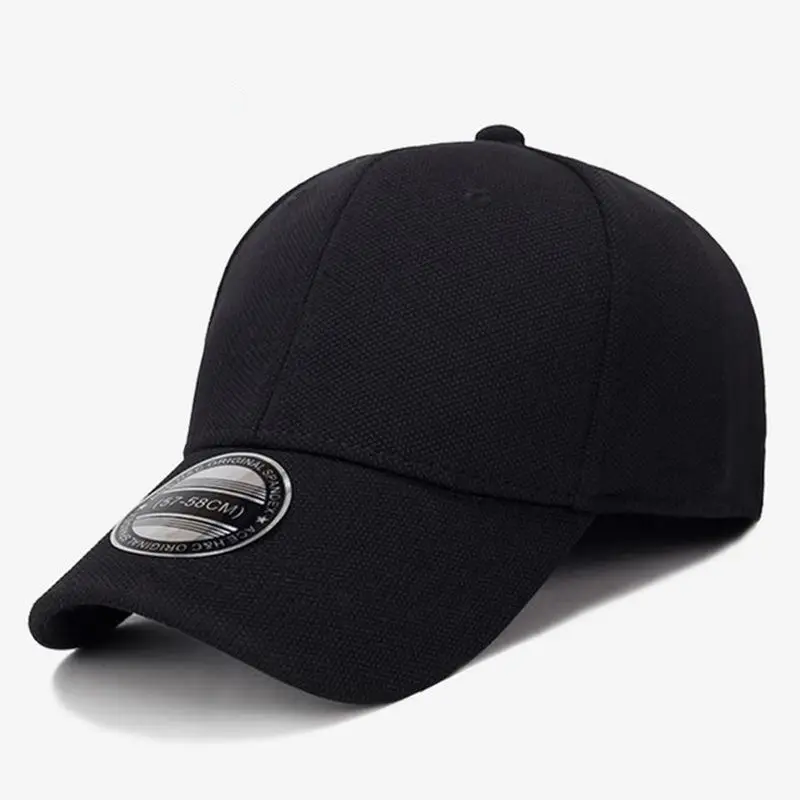 Men Back Closure Baseball Cap Hip Hop Spring Summer Sun Hats Women Snapback Solid Color  Caps