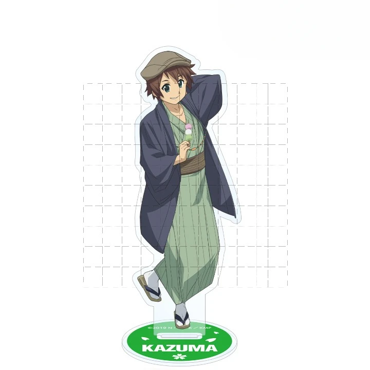 Gioco Satou Kazuma Aqua Megumin Dukunesu Darkness Yunyun acrilico Stand Doll Anime Figure Model Plate Cosplay Toy Gift