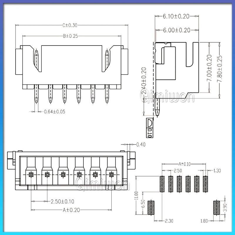 20 قطعة jst xh 2,54 مللي متر 2/3/4/5/6/7/8/9/10/2,54 Pin smd Klemmen Kunststoffs chale Stecker stecker xh2.5 2 p 3p 4p 5p 6p 8p 9p 12 p