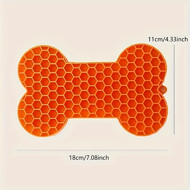 1pc non slip, waterproof slow feeder and dog licking pad help promote healthy eating and reduce clutter