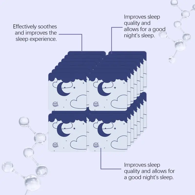 Natural Sleep Patch Plant Infused Formula Night Use Calming Aid for Home Bedroom Sleeping