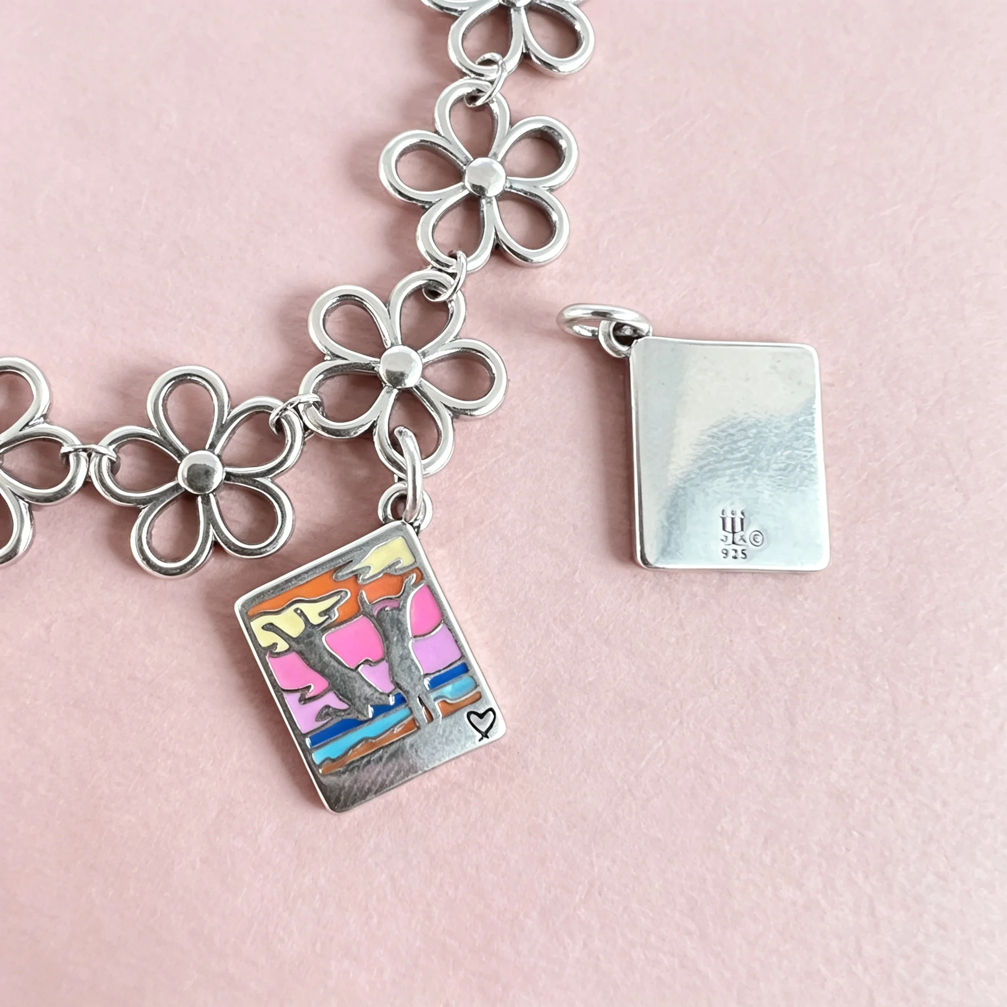 S925 sterling silver James Avery Enamel Capture the Moment Charm