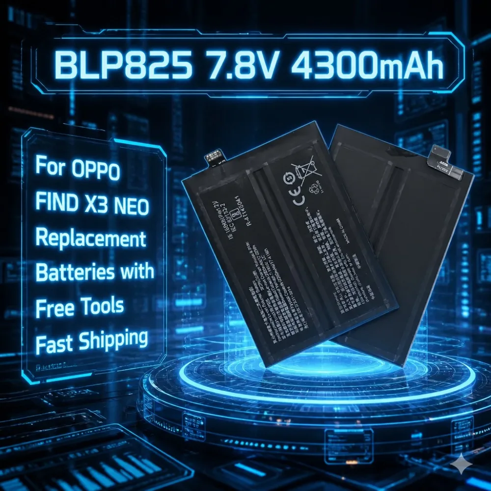 

BLP825 Phone Battery 4300mAh 7.8V Large Capacity For OPPO Find X3 Neo New Arrival With Free Repair Kit
