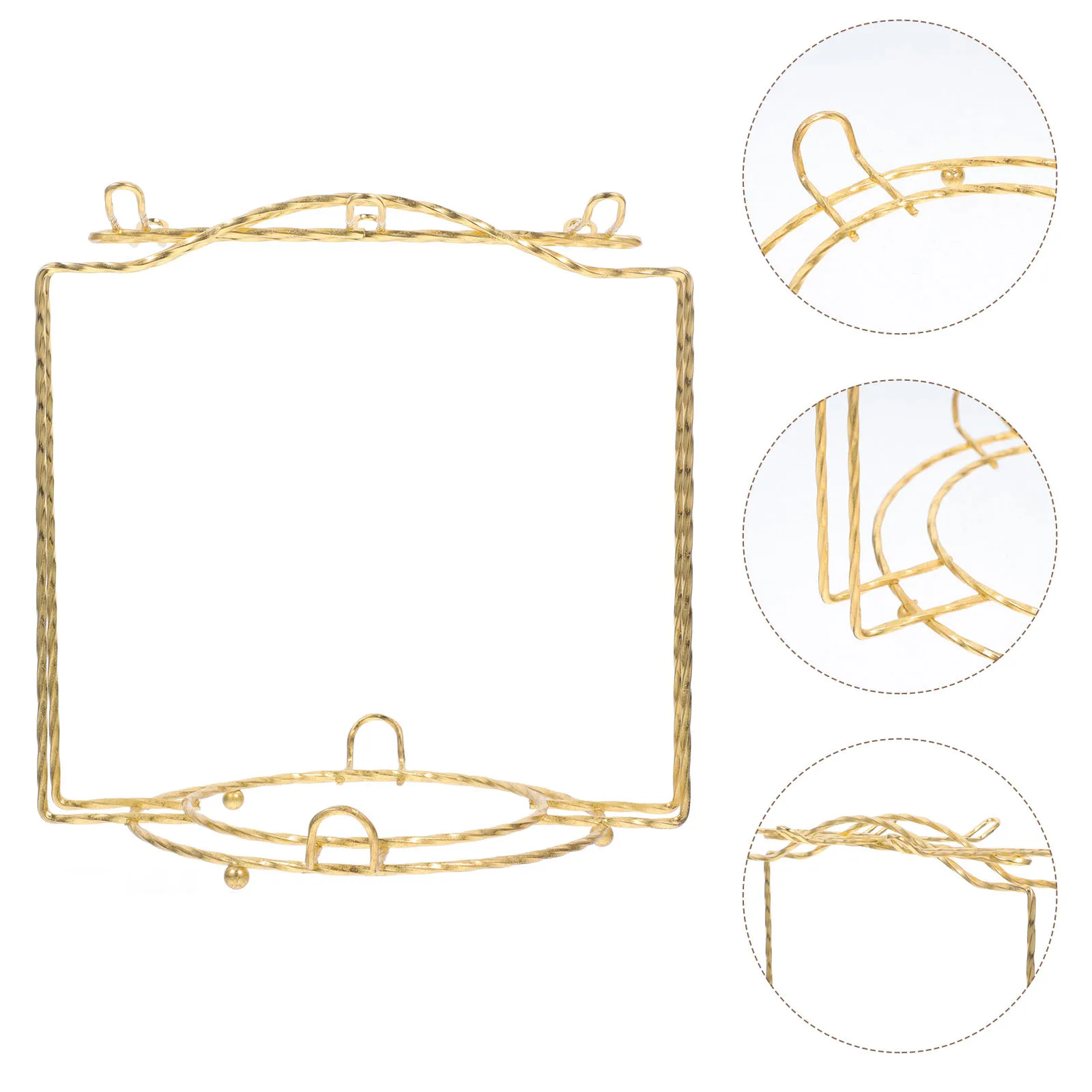 Suporte de copo de café rack de xícara de chá destacável 6 caneca rack de exibição pires organizador cozinha balcão barra exibição de caneca de ouro