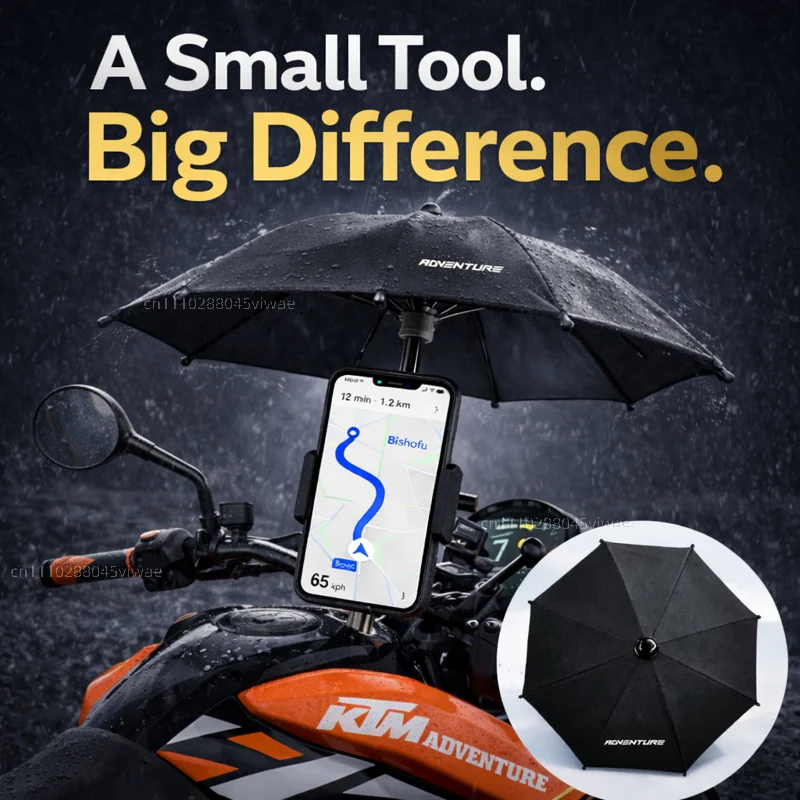 

Держатель для телефона и зонта для мотоцикла KTM Adventure, водонепроницаемый, с защитой от солнца и бликов, крепление на руль для GPS-навигатора
