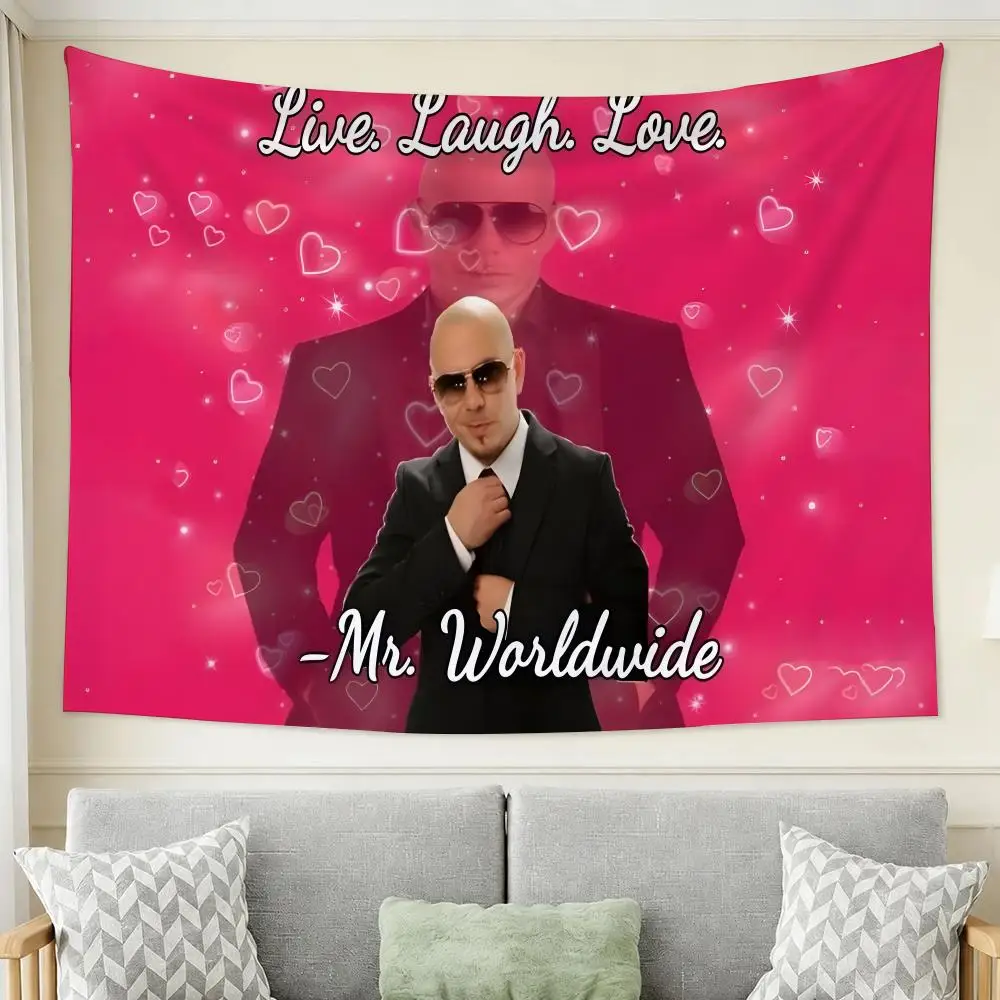 Singer P-pitbull Tapestry Tapestry Wall Hanging For Bedroom Dorm Living Room Decor Aesthetic