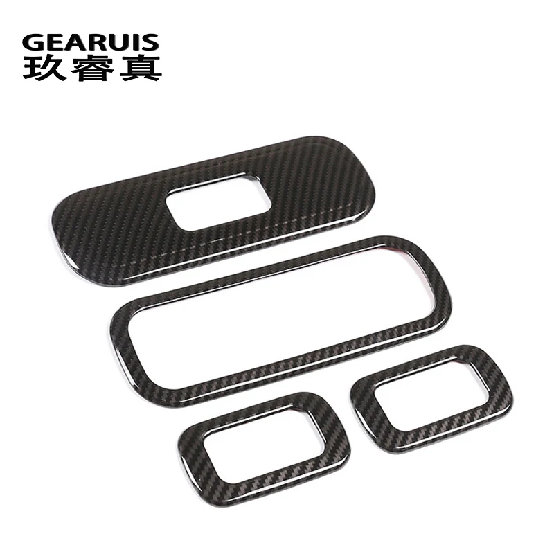 For Mercedes Benz G wagon G class W463 2019-2020 Carbon fiber Car Door Window Lift Button Switch Frame Auto Cover Stickers Trim