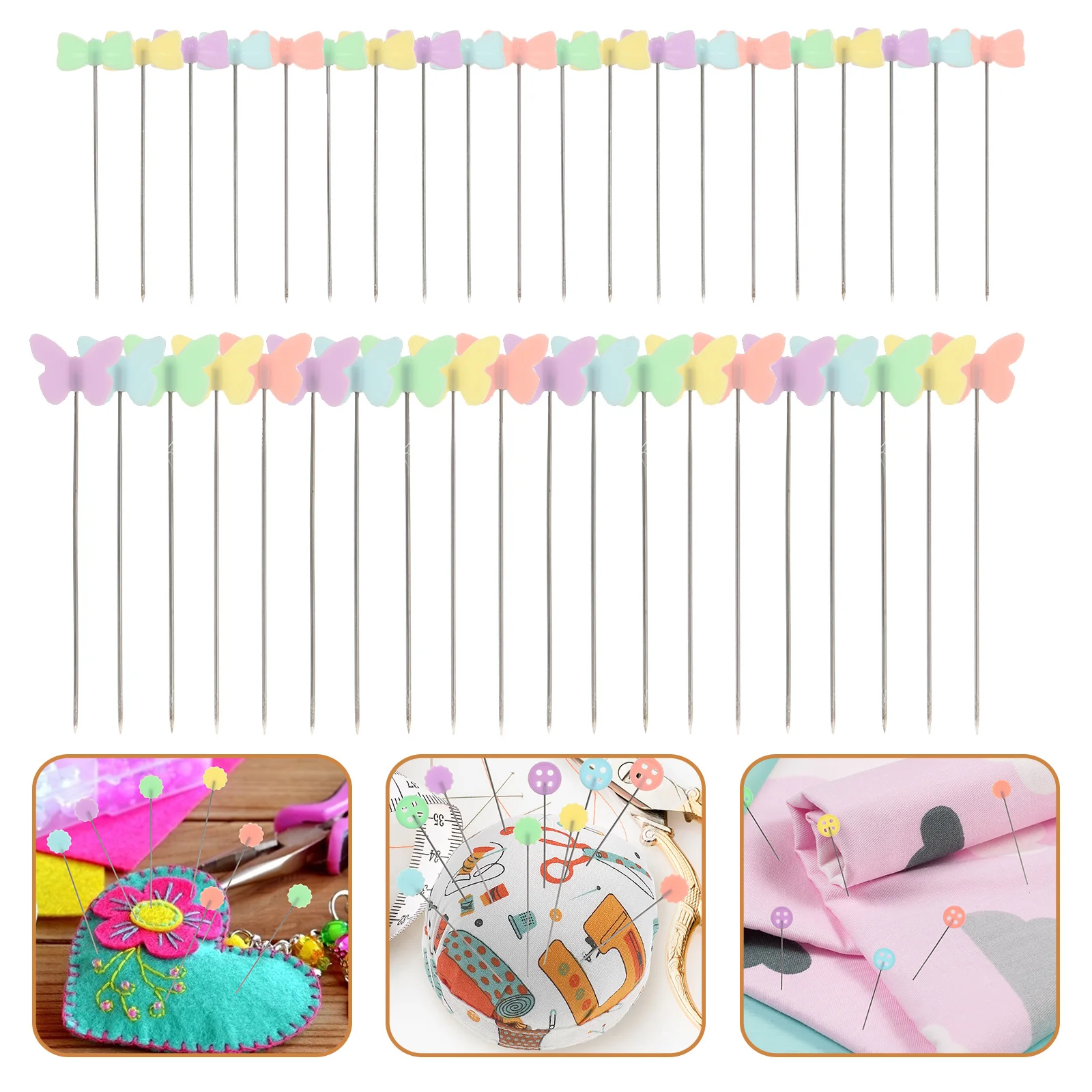

200pcs Sewing Durable Craft Button Pins For Clothing Alteration Brooch Clip Pin Set Handicraft Dressing Utility Pins