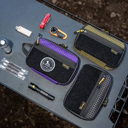 Imagen 2 del producto HIKEMAN-bolsa de almacenamiento EDC táctica para exteriores, bolsa de herramientas, Mini botiquín de primeros auxilios portátil