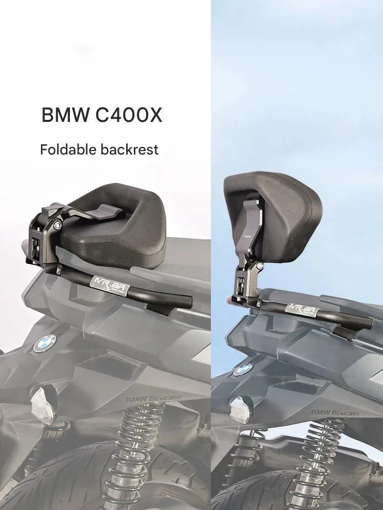 For BM C400X 2018-2026 Passenger Rear Backrest Cushion Rear Luggage Rack Top Box Mount Bracket Modified Parts Kit