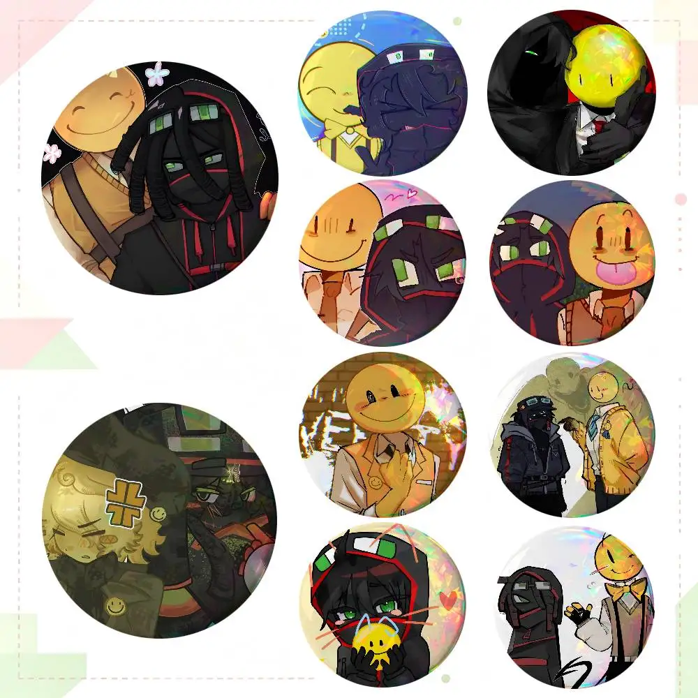 Game Verity X Thatmob Round Badge Lapel Pin Backpack Clothing Jewelry Accessories Gift Brooch