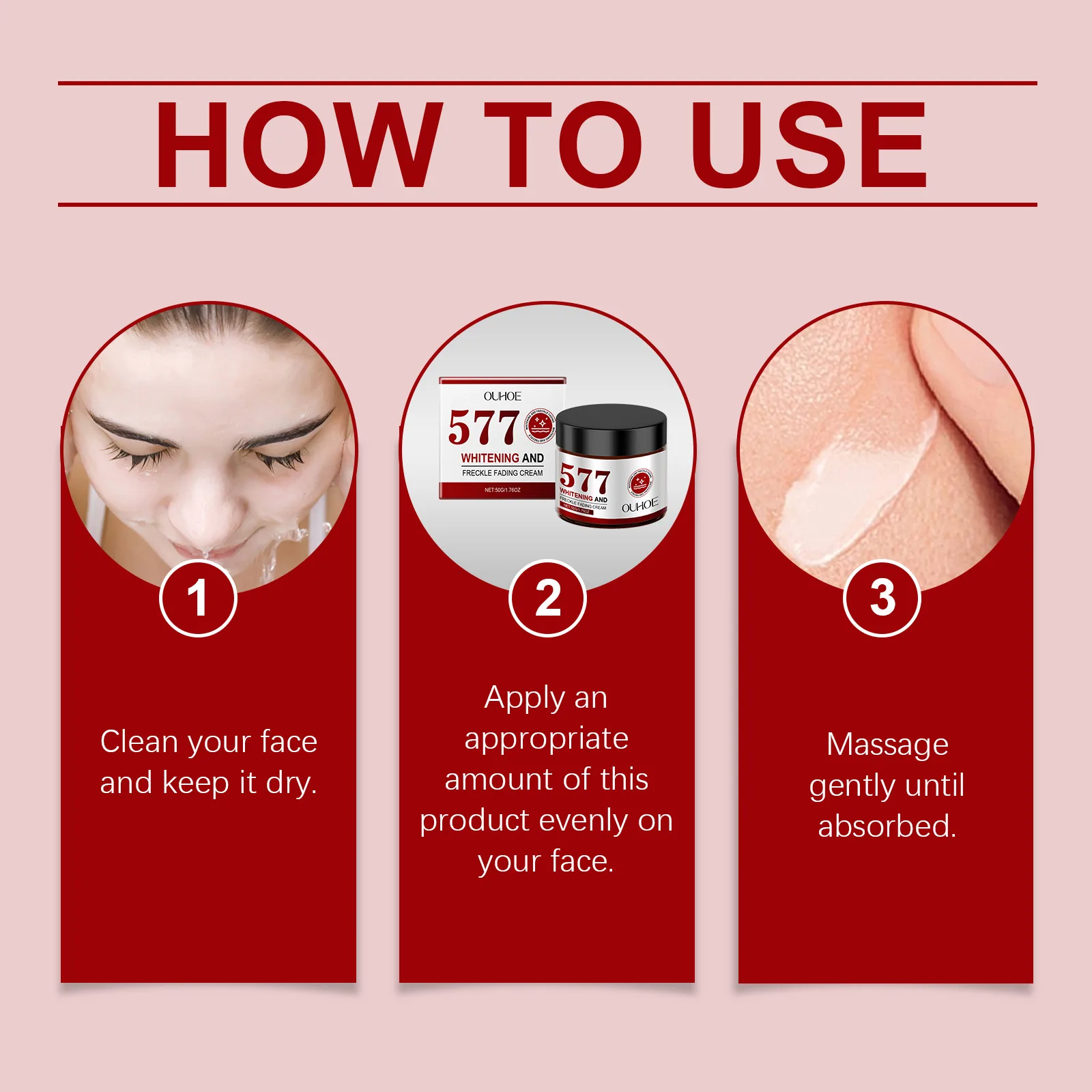 Freckle Fading Cream Whitening Dark Spots Removal Pigmentation Reducing Anti Aging Smoothing Fine Lines Brightening Facial Cream - view 6