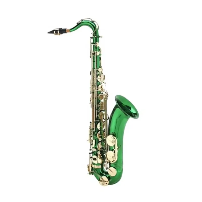 SEASOUND OEM High Quality Tenor Saxophone JYTS103DGRL Green Body Lacquer with BB Tone and Premium Keys