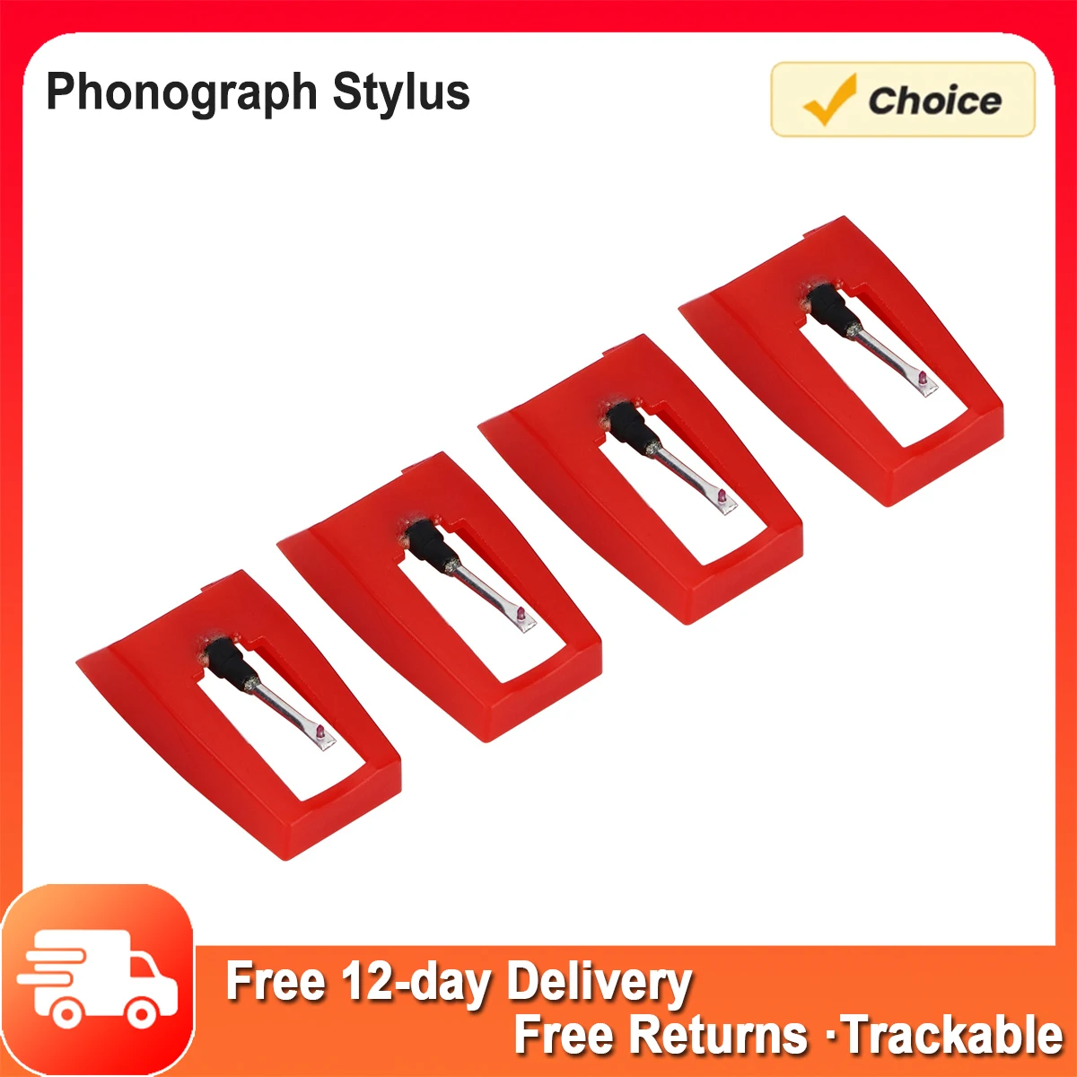 4Pcs Phonograph Electric Record Player Turntable Needle Accessory Replacement Phonograph Needle Record Player Needle Parts