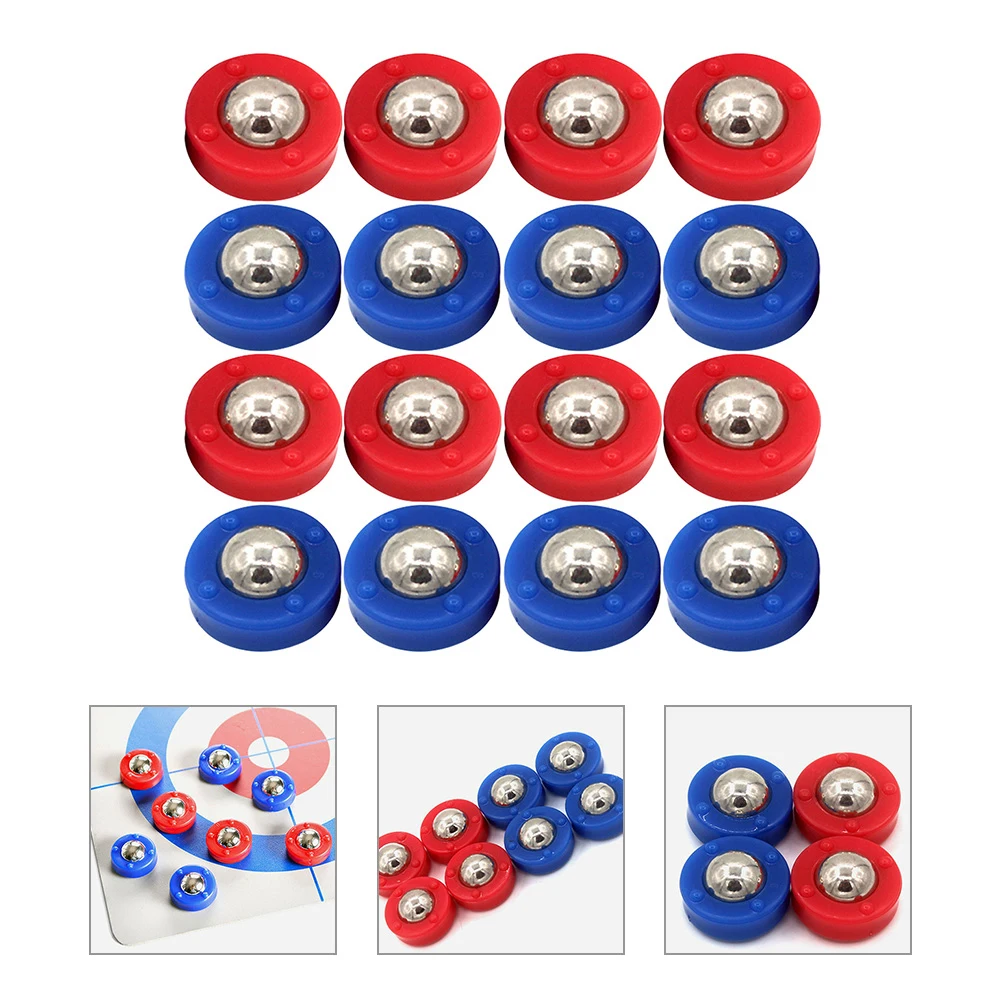 

28pcs Shuffleboard Rolling Beads Accessories Free Sliding Balls Durable Steel Plastic Mini Bowling Set For Tabletop Shuffleboard