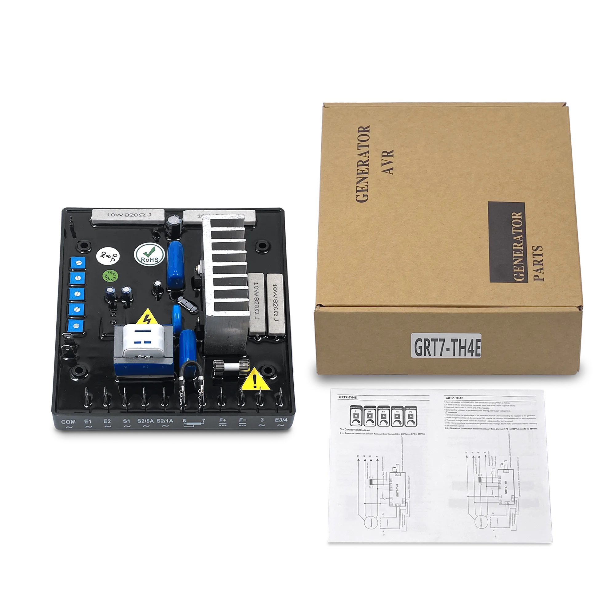 GRT7-TH4E 5A AVR GRAMEYER PEGASUS CAT Generator 5A Automatic Voltage Regulator GRT7 TH4E Compatible With Original