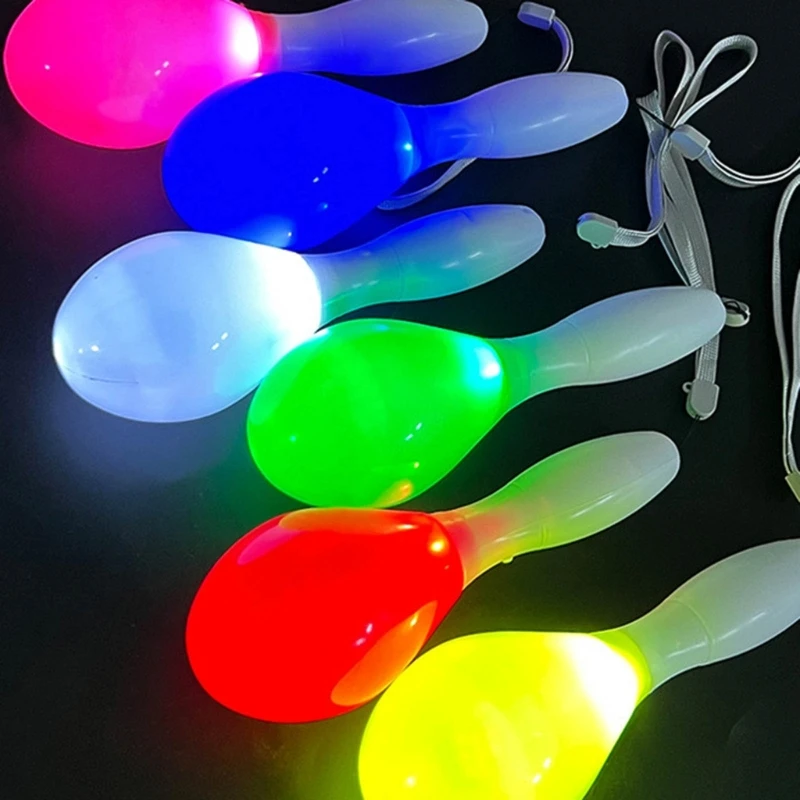 LED-Maraca-Spielzeug, leuchtet Dunkeln, Rave-Rally-Handglocken-Requisiten für Erwachsene, Partyzubehör