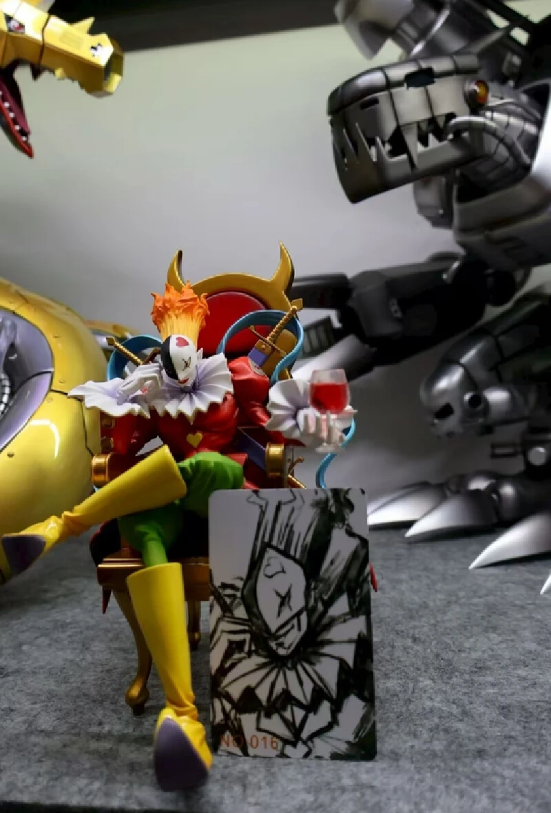 

20cm Anime Joker King Digimon Adventure Piemon Figure Pvc Action Figures Collection Model Doll Toys Anime Figure Children Gift