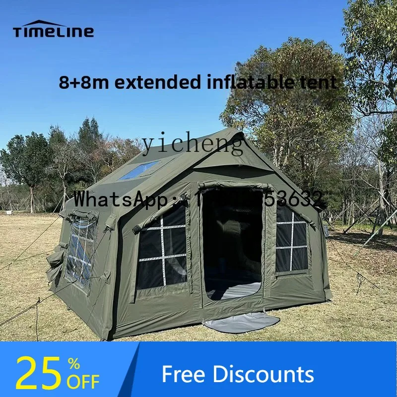 

inflatable tent outdoor camping overnight, windproof and rainproof, quick-opening tent is easy to carry