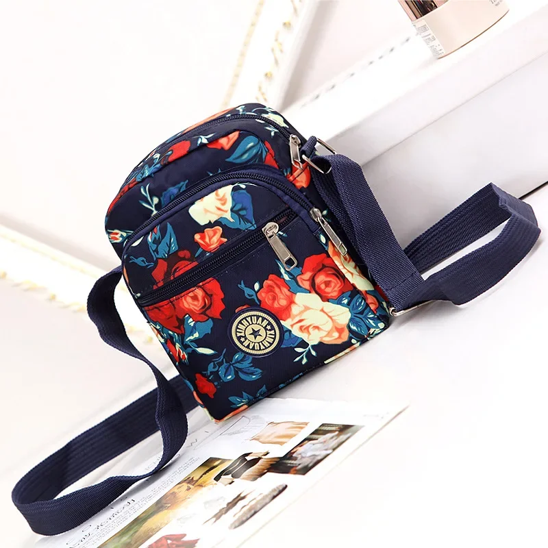 Women's Canvas Single Shoulder Bag New Nylon Leisure Cross Small Bag Manufacturer Wholesale Korean Multi-layer