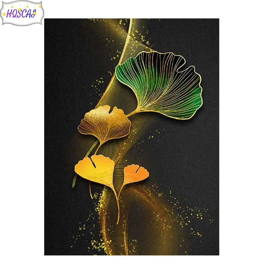 

New 5D DIY Diamond Painting abstract lotus leaf Cross Stitch Diamond Embroidery Rhinestone New art Handicraft Home Decor Picture