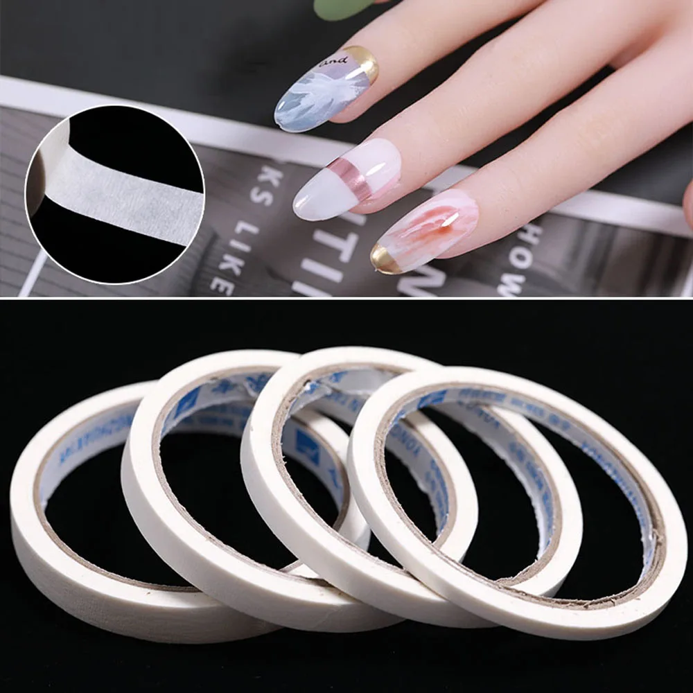 French Stripe สไตล์ Edge Guide เคล็ดลับกาวเล็บเครื่องมือเล็บสติกเกอร์เทปตกแต่งเล็บ Nail Art Masking Tape