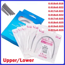 5/10pack  EASYINSMILE Dental Orhto Arch Wires Super Elastic Niti Square Form Archwire Rectangular Upper Lower Dentist Material