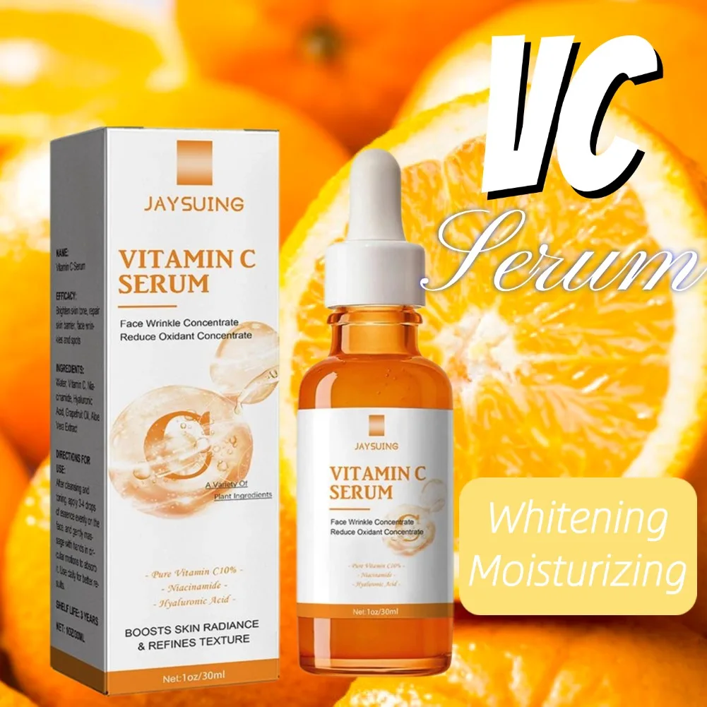 Vitamin C Serum Hyaluronic Acid Whitening Moisturizing Brightening Serum Fade Fine Lines Glowing Serum Skin Care