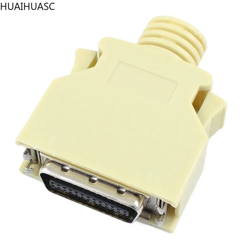 5pcs SCSI 26 Pin MDR Male CN Solder Plug Connector Shell Kit shield For Cable Assembly