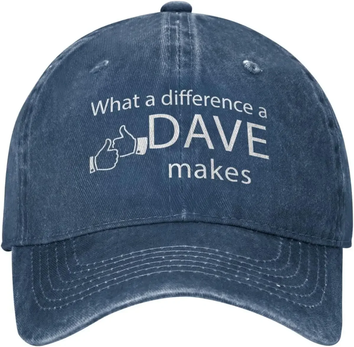 What A Difference A Dave Makes Hat for Women Baseball Caps Graphic Hats