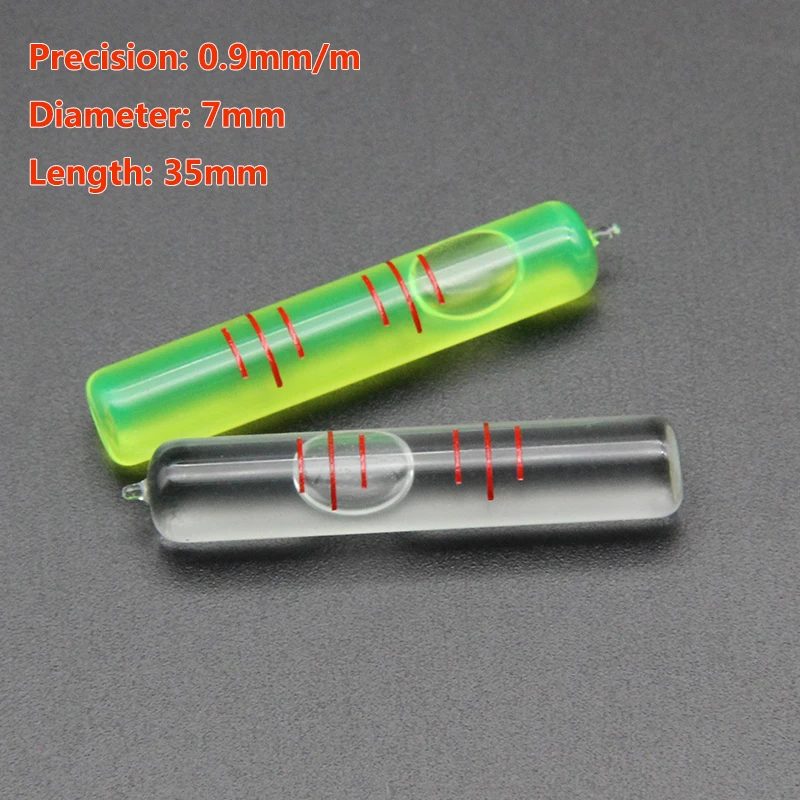 Glass tube bubble level mini horizontal bubble level bead level bubble accuracy: 0.9mm/m